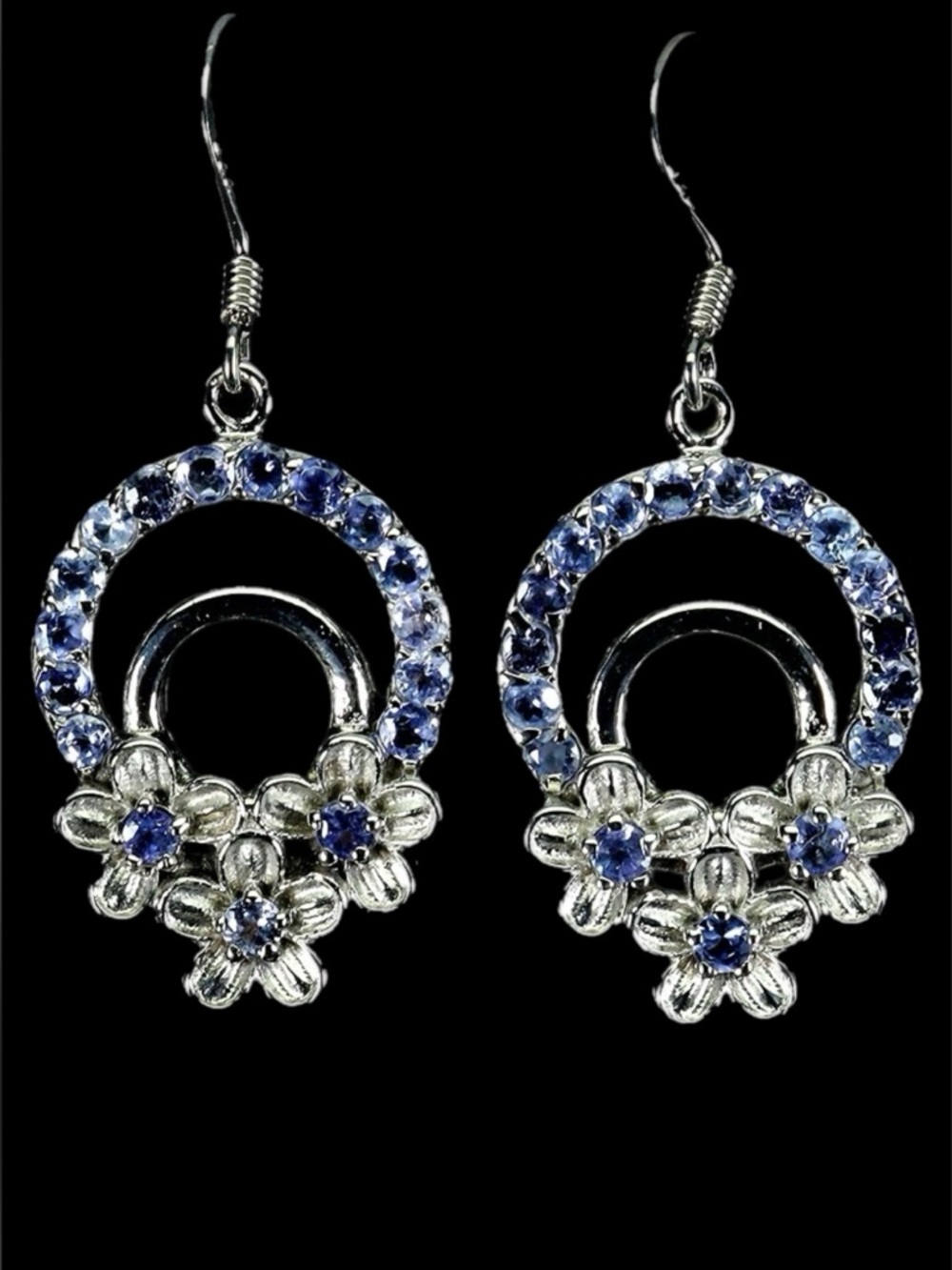 Rare, Exquisite Genuine Tanzanite Earrings